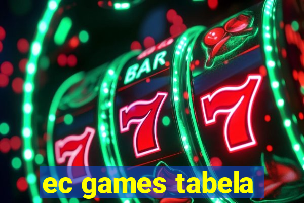 ec games tabela