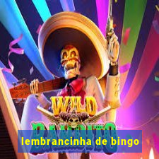 lembrancinha de bingo